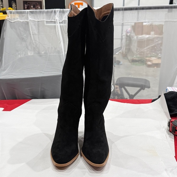 Black Women's Cowboy style  Boots - Picture 2 of 5